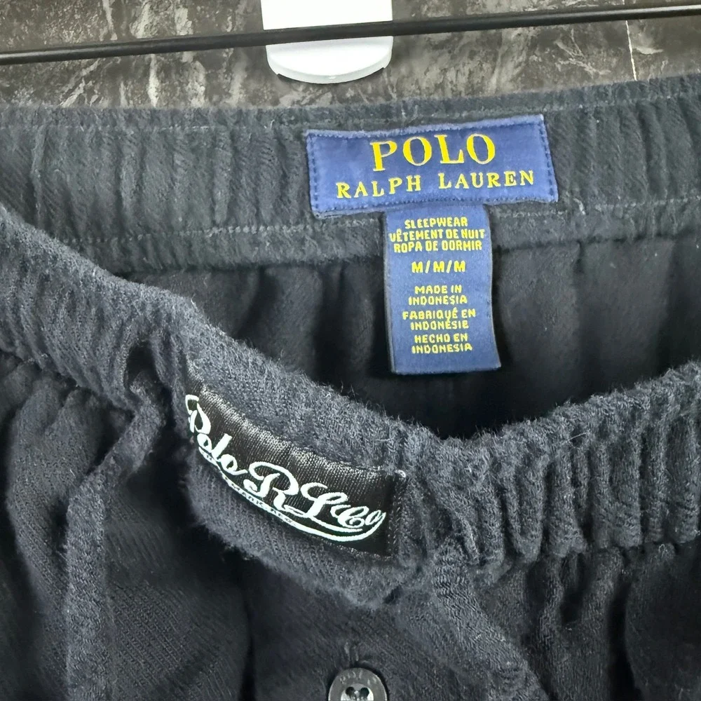 Polo Ralph Lauren Men's Black Pajama Pants Medium